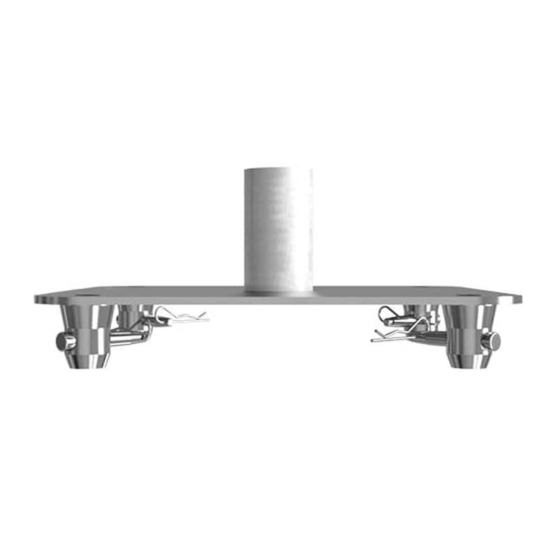 Global Truss SQ-4137-SAP F34 12" Square Truss 12x12" Base Plate w/ Speaker Mount image 1