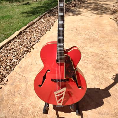 D'Angelico Premier EXL-1 Hollow Body Archtop Fiesta Red image 1