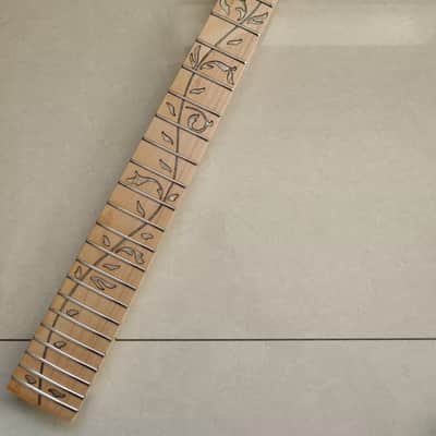 Maple Guitar Neck, 24-Frets Tree of Life Inlay image 5