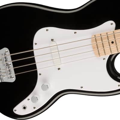 Squier Sonic Bronco Bass Maple Fingerboard White Pickguard Black image 4