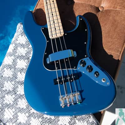 2020 Fender Hybrid Jazz Bass with Maple Fretboard - Indigo - Made in Japan - Pro Set Up w Perfect Frets/Action/Intonation! image 1