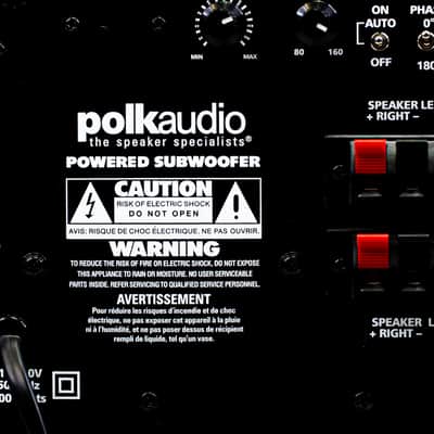 Polk Audio PSW10 Powered 10" Subwoofer Speaker image 7
