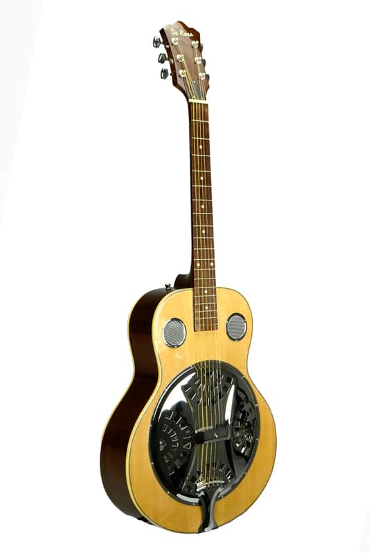 De Rosa DBI-8-VSB-NT Laminated Spruce Top Maple Neck 6-String Resonator Acoustic Guitar - Natural image 1