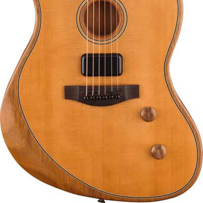 Fender Acoustasonic Standard Jazzmaster Acoustic-Electric Guitar, Solid Spruce Top, Aged Natural image 1