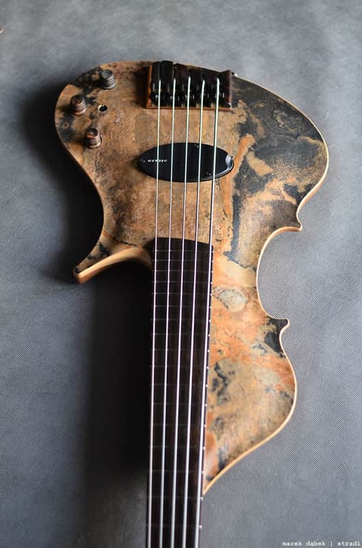 Stradi Symphony Stone 2016, STONE top, titanium frets, great sound and articulation image 1