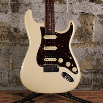 2015 Fender American Elite Stratocaster HSS Shawbucker with Rosewood Fretboard Olympic Pearl w/ Hard Case image 1