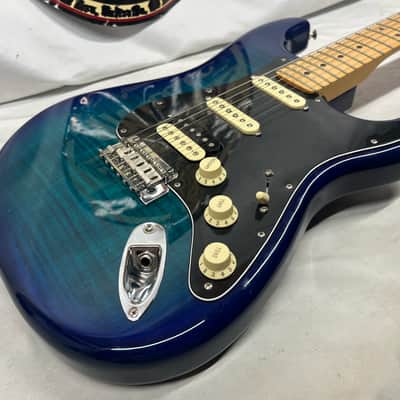 Fender Limited Edition Player Stratocaster HSS Plus Top Electric Guitar MIM - Made in Mexico - Blue Burst image 17