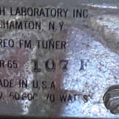 McIntosh MR-65 1960-62 AM/FM Stereo Tuner Vacuum Tube image 12