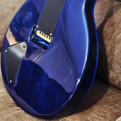 PRS ( Mint) Santana Retro (One Piece Top) Quilted Maple 10-top 2022 - Charcoal Blue image 15