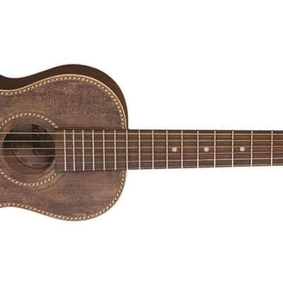 Vintage VTR800PB-USB Viator Paul Brett USB Electro-Acoustic Travel Guitar Antiqued image 2