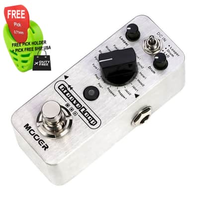 Mooer Groove Loop Drum Machine and Looper Tap Tempo Function True Bypass, FREE PICK + HOLDER+ FREE SHIP USA image 1