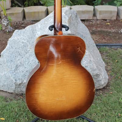 Vintage 40s Kay K-46 Artist 17" Master Size Jumbo Acoustic Archtop Guitar Restored Honest Relic image 7