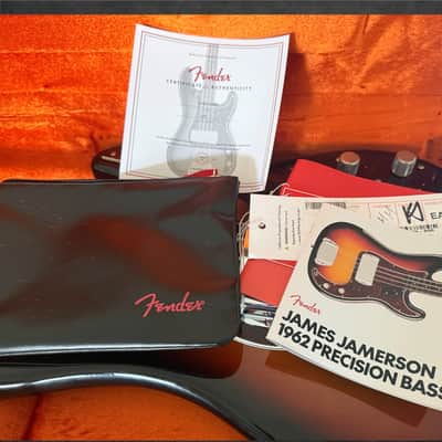 2026 Fender James Jamerson 1962 Precision Bass, Rosewood Fingerboard, 3-Tone Sunburst image 20