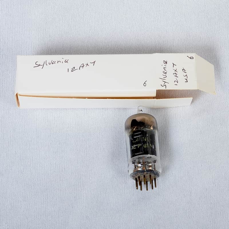 Vintage Sylvania 12AX7 Preamp Tube – Tests Good – USA Made image 1