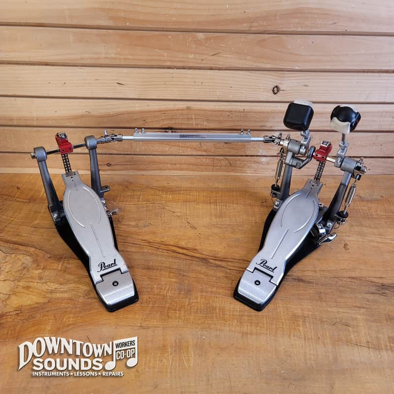 Pearl P1032R Double Bass Pedal - Eliminator Solo: Red image 1