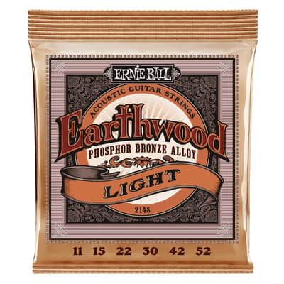 Ernie Ball 2148 Earthwood Phos/Bro Light Acoustic Strings (11-52) image 1