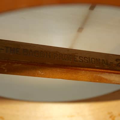 Vintage Bacon Professional 2 Open Back Banjo With Hard Shell Case image 11