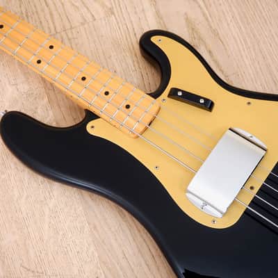 1983 Fender Precision Bass '57 Vintage Reissue Fullerton Black Over Fiesta Red 100% Original w/ohc image 9