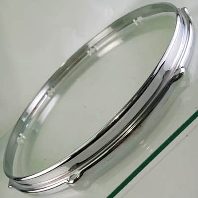 Slingerland 15" BRASS Stick-Saver Snare/Tom Drum Batter Rim/Hoop COB 8Lug Chrome image 4