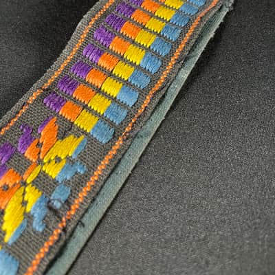 Ace Guitar Strap Vintage - Blue, Yellow, Orange, Purple (1960s) image 4