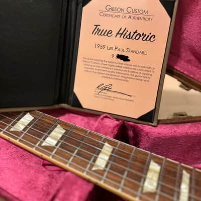 Gibson Custom Shop True Historic '59 Les Paul Reissue 2015 - 2016 - Aged Vintage Cherry Sunburst image 15