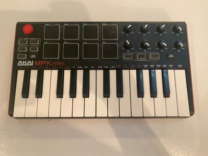Akai MPK Mini MKIII 25-Key MIDI Controller 2020 - Present - Red with Black Keys image 1