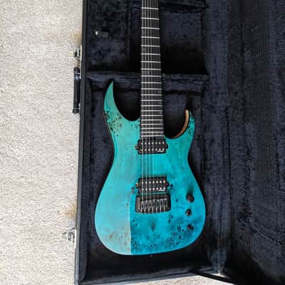 Schecter Keith Merrow KM-7 Mk III 7 String Electric Guitar Lagoon Fade image 3