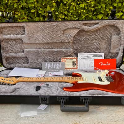 ♚SUPERB♚RARE♚2015 FENDER AMERICAN ELITE STRATOCASTER HSS* USA♚AUTUMN BLAZE♚Ultra image 2