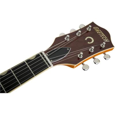 Gretsch G6120T-59 Vintage Select Edition '59 Chet Atkins Hollow Body 6-String Right-Handed Electric Guitar with Bigsby and Ebony Fingerboard (Vintage Orange Stain Lacquer) image 5