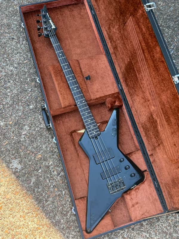 1985 Ibanez Destroyer Bass DB700 BK Vintage Japan Bass Guitar W/ OHSC - X Series