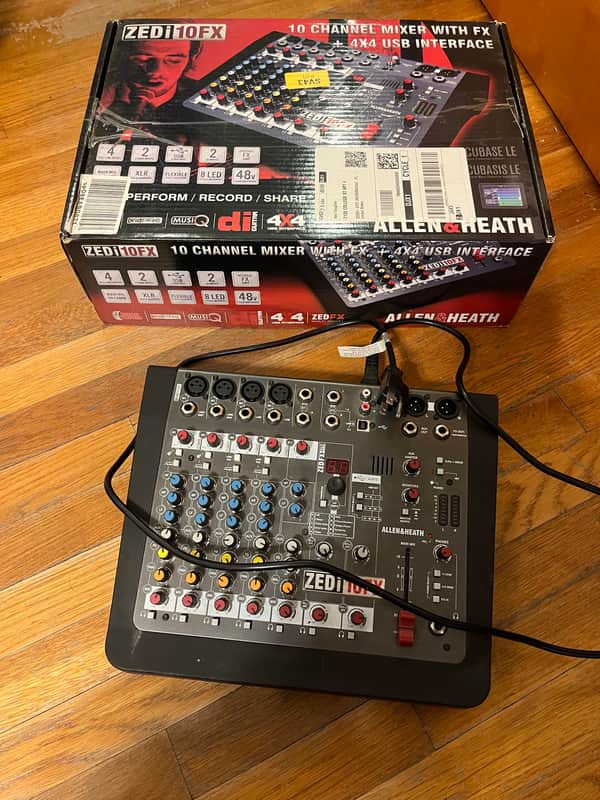 Allen & Heath ZEDi-10FX Compact 10-Input Hybrid Mixer/USB Interface with Effects 2016 - Present - Black image 1