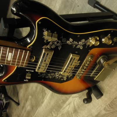 Teisco Del Rey -VINTAGE- "ET-220 " SUNBURST Electric Guitar w/tremolo image 4