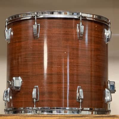 1970's Ludwig Mahogany Cortex Pro Beat 3-Ply Drum Kit 14x24 16x18 16x16 10x14 9x13 Maple image 9