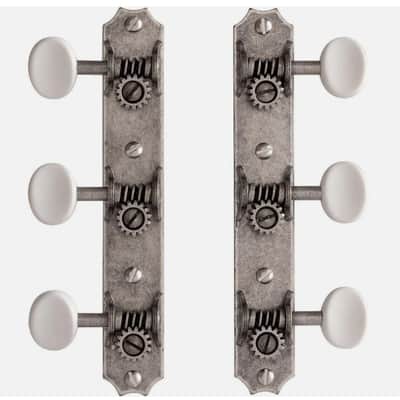 Golden Age Restoration Tuners for Solid Peghead Guitar with Scallop-End – Vintage Style Tuning Machines image 1