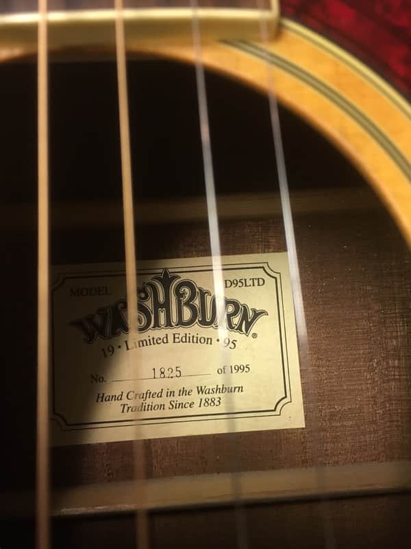 Washburn D95LTD 1995 limited ed. acoustic guitar | Reverb