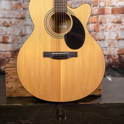 Jasmine S34C Orchestra & Auditorium Venetian Cutaway Spruce Top Nato Neck 6-String Acoustic Guitar image 8