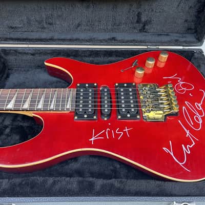 KURT COBAIN AND NIRVANA AUTOGRAPHED GUITAR WITH HISTORY AND COA image 5