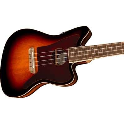 Fender Fullerton Jazzmaster Uke 3-Color Sunburst - Concert Ukulele image 4