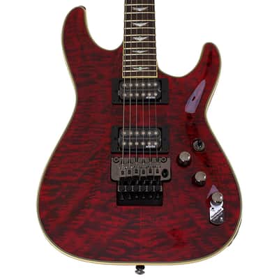 Schecter Omen Extreme-FR guitar in Black Cherry B-Stock 1986 image 2