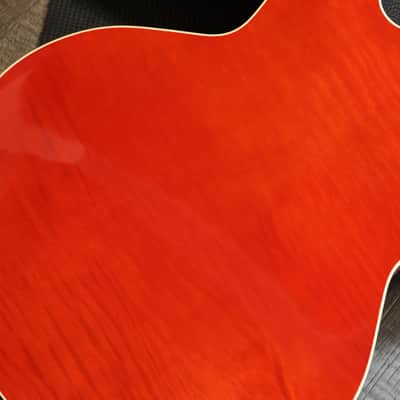 Minty! 2017 Heritage H-535 Semi-Hollow Electric Guitar Figured Cherry + COA OHSC image 14