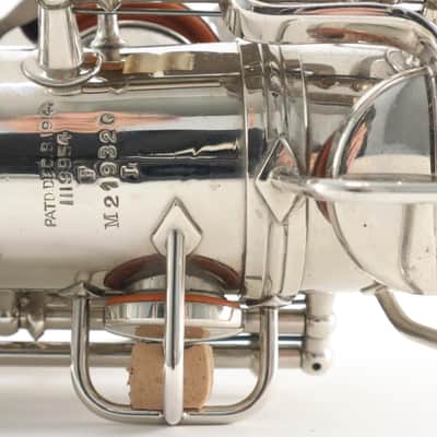 C.G. Conn F-Mezzo Soprano Saxophone SN 219320 ORIGINAL NICKEL! GORGEOUS image 12