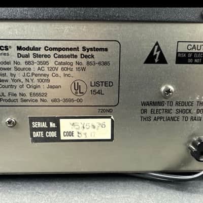 MCS Series Model 683-3595 Dual Cassette Deck - Black image 4
