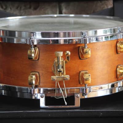 Yamaha Maple Custom - natural vintage 5.5x14" snare drum image 9