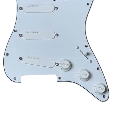LACE Sensor Triple Gold Loaded Pickguard - White image 1