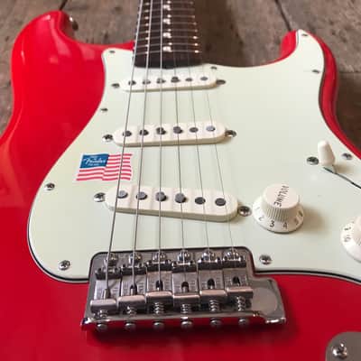 2008 Fender SE Stratocaster '1962' reissue Mark Knopfler signature model in Red finish with case image 4