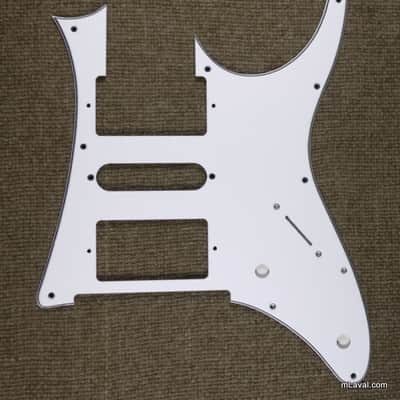 Custom Replacement Guitar Pickguard for Ibanez RG 350 DX ,3ply White