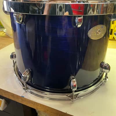 Premier Artist Birch 90s/2000s - Blue Lacquer UK built 14X11 rack tom/floor tom Nice! image 9