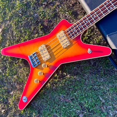Vintage Dean ML Bass 1981 - Flame Top Cherry Sunburst image 15