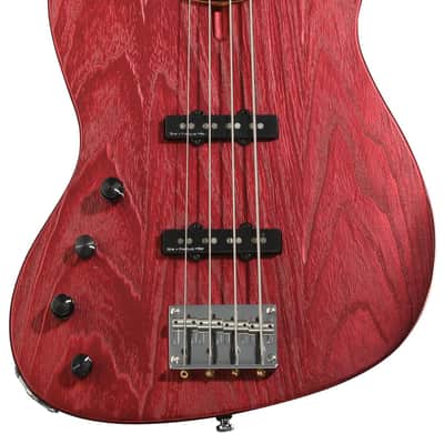 Sire Marcus Miller V6 4-string Left-handed Electric Bass Guitar - Candy Apple Red image 1