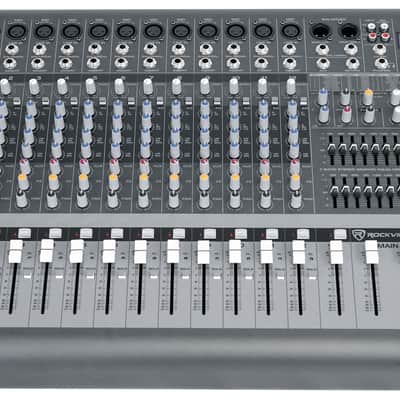 Rockville RPM1470 14 Ch. 6000w Powered Mixer w/USB/Effects/14 XDR2 Mic Pres+Bag image 14